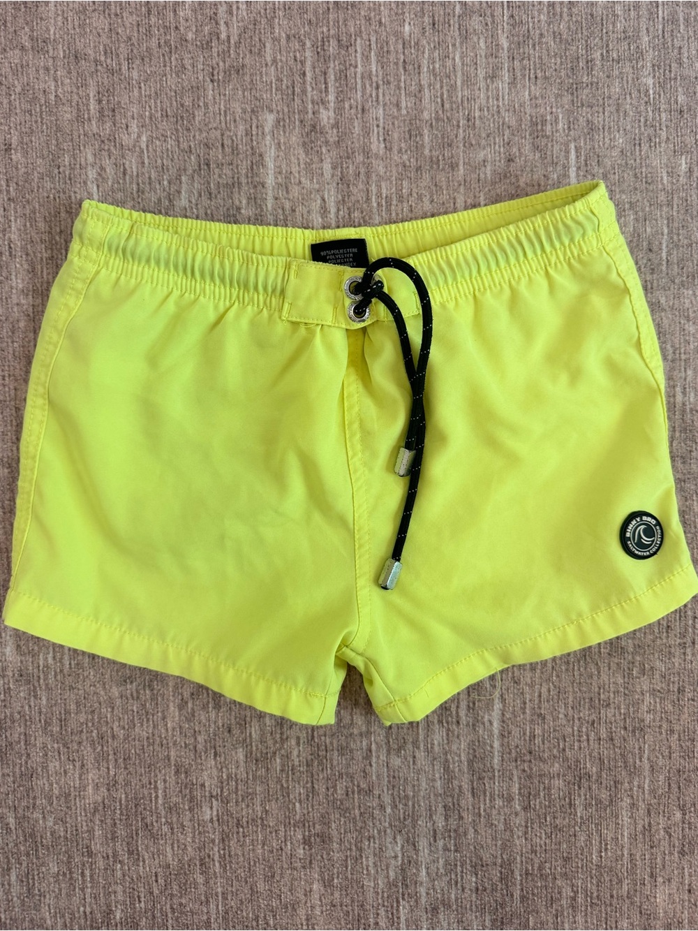 Binky Bro Neon Yellow Boys Swim Shorts
